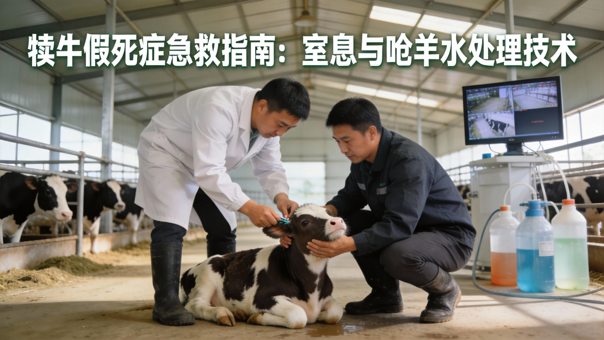 犊牛假死症急救指南：窒息与呛羊水处理技术