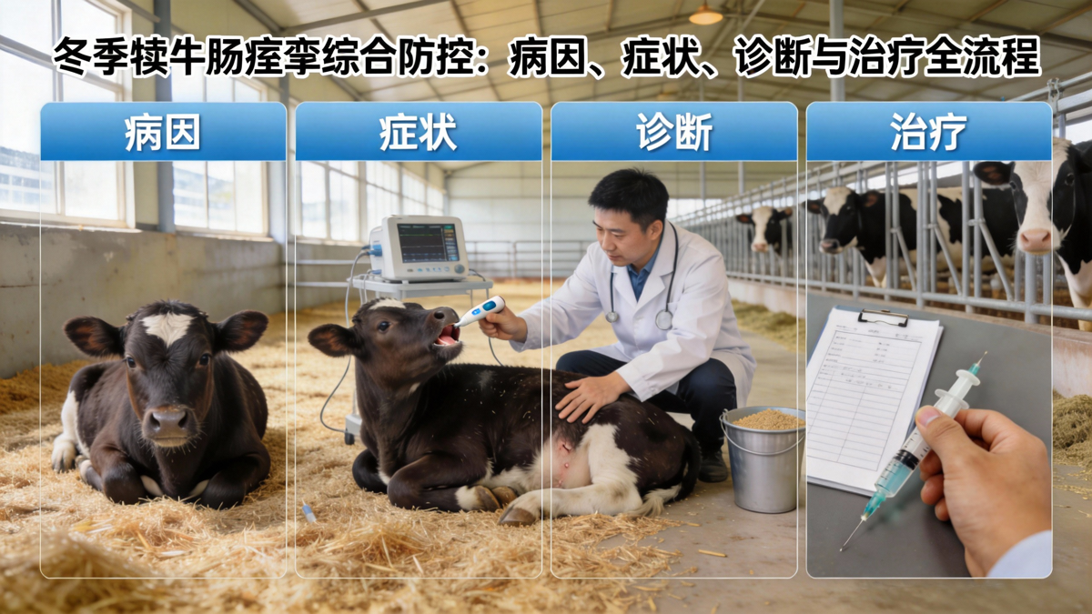 冬季犊牛肠痉挛综合防控：病因、症状、诊断与治疗全流程