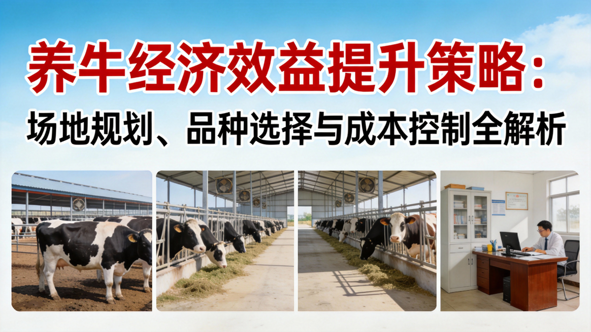 养牛经济效益提升策略：场地规划、品种选择与成本控制全解析