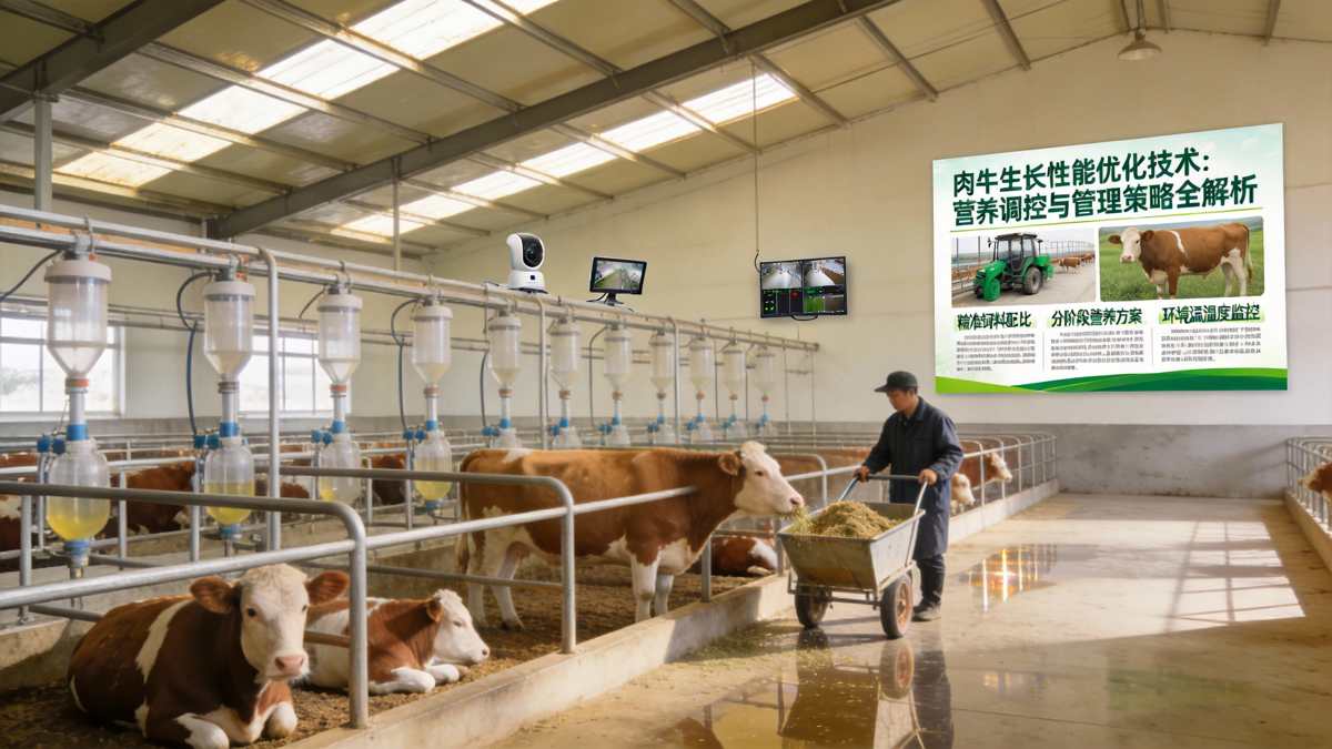 肉牛生长性能优化技术：营养调控与管理策略全解析