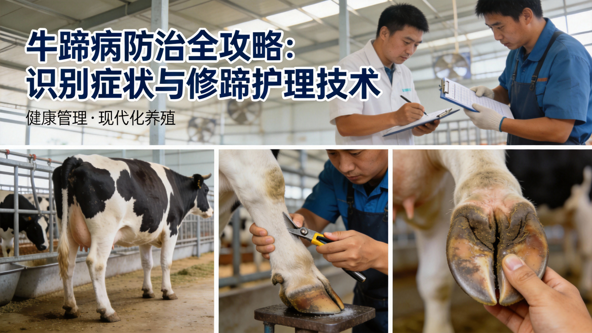 牛蹄病防治全攻略：识别症状与修蹄护理技术