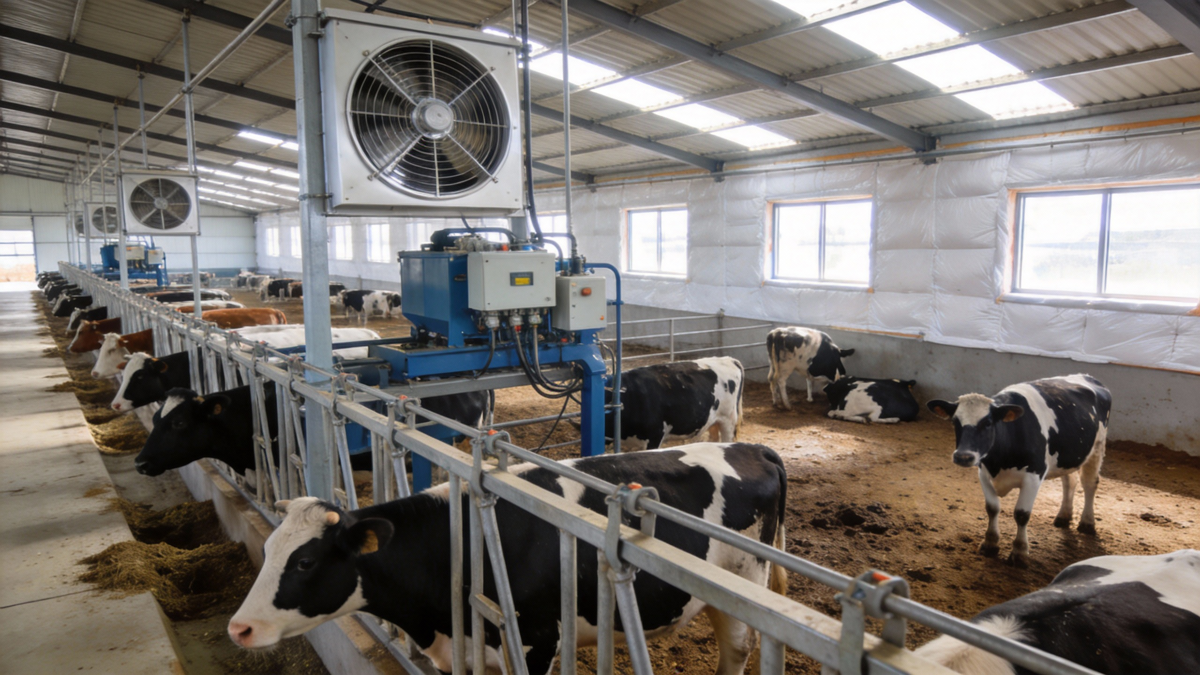 现代化牛舍设计与建造要点：通风采光保温防潮综合方案