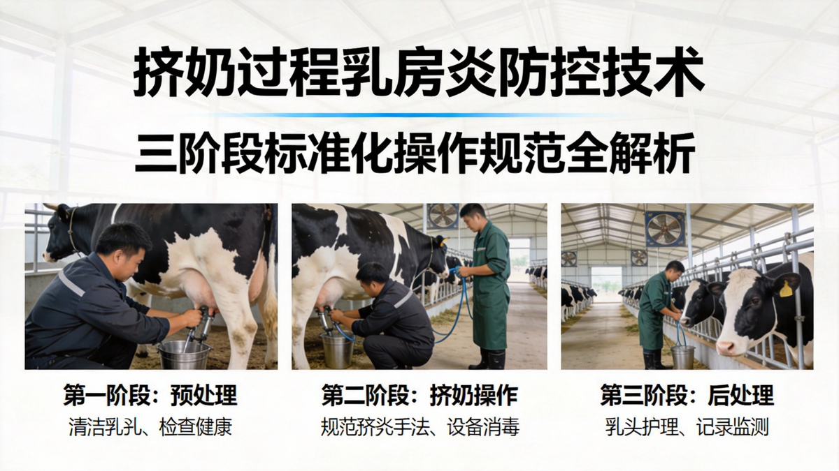 挤奶过程乳房炎防控技术：三阶段标准化操作规范全解析