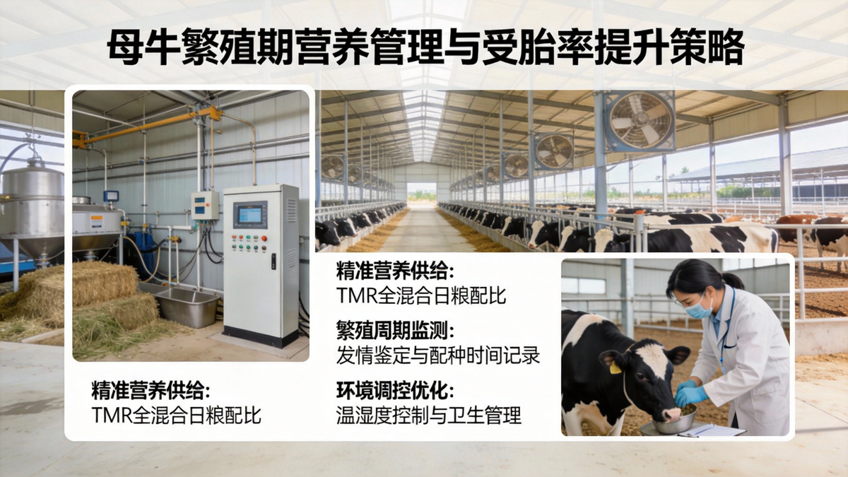 母牛繁殖期营养管理与受胎率提升策略